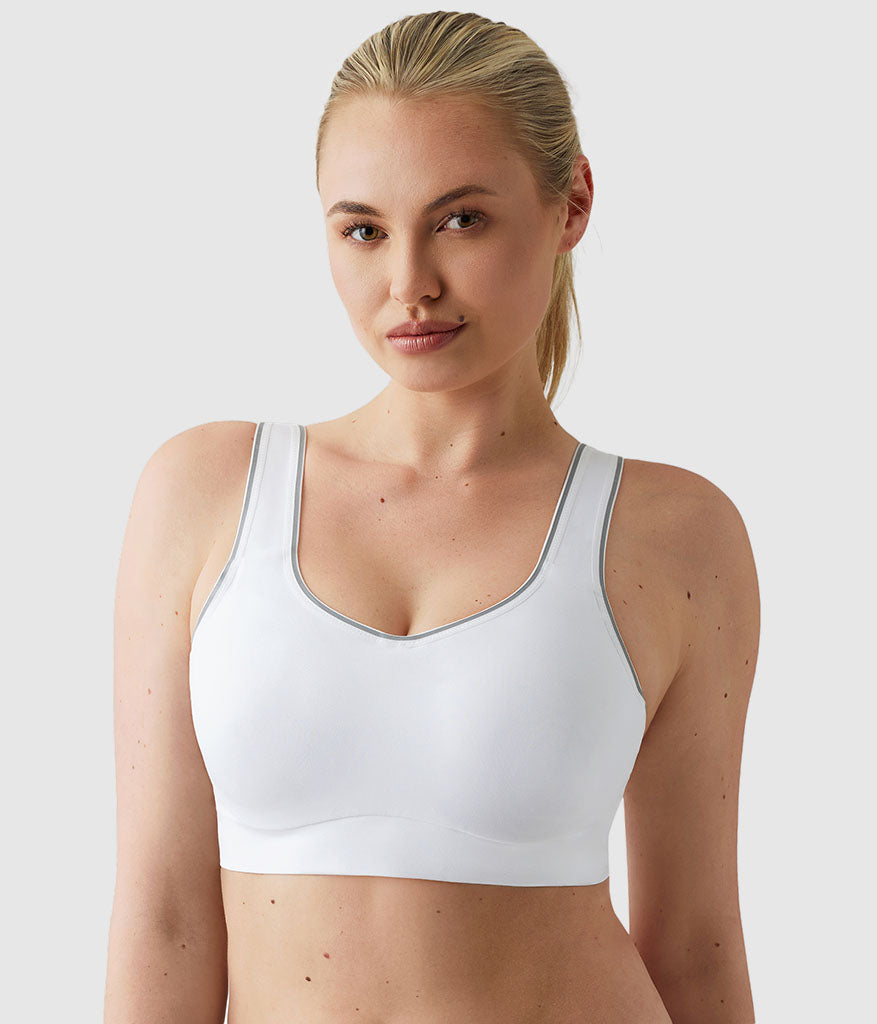 Sydney Sport Underwire Bra: White – Wacoal Canada