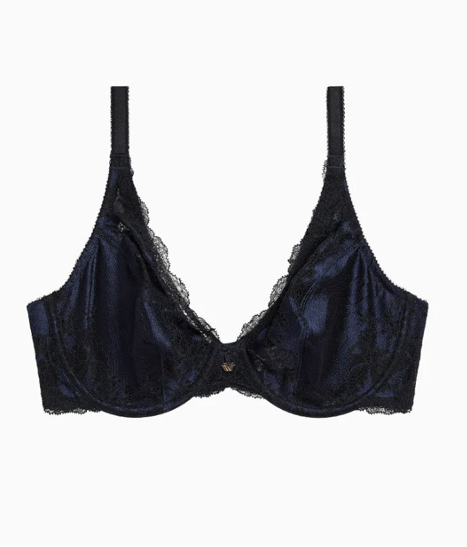 Modern Affair Plunge Underwire Bra: Night Sky/Black
