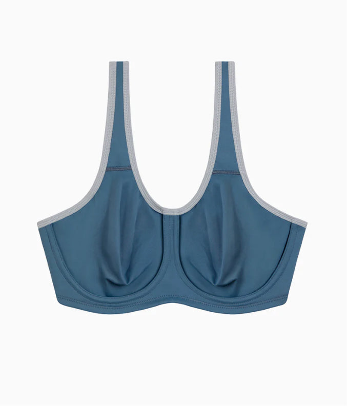 Simone Sport Underwire Bra: Dark Slate