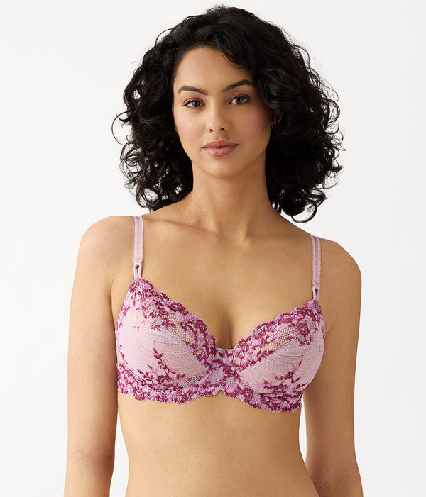 Embrace Lace®  Underwire Bra: Keepsake Lilac/Multi