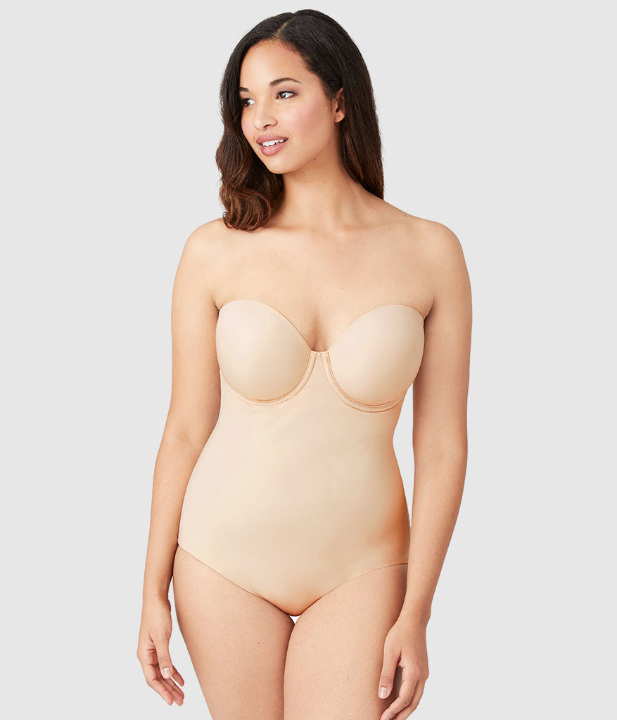 Red Carpet™  Strapless Shaping Body Briefer: Sand