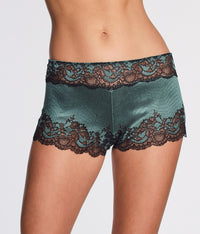 Modern Affair Boyshort: Silver Pine/Black