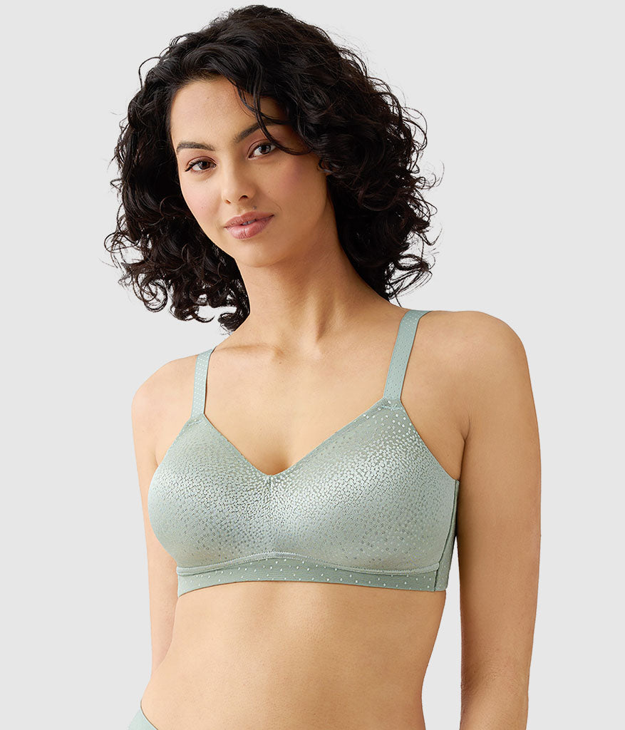 Back Appeal® Wire Free Bra: Iceberg Green