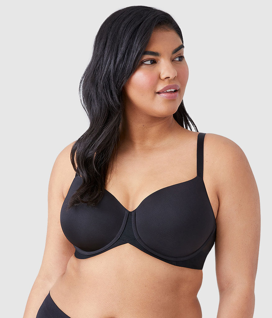 Ultimate Side Smoother Underwire T-Shirt Bra: Black