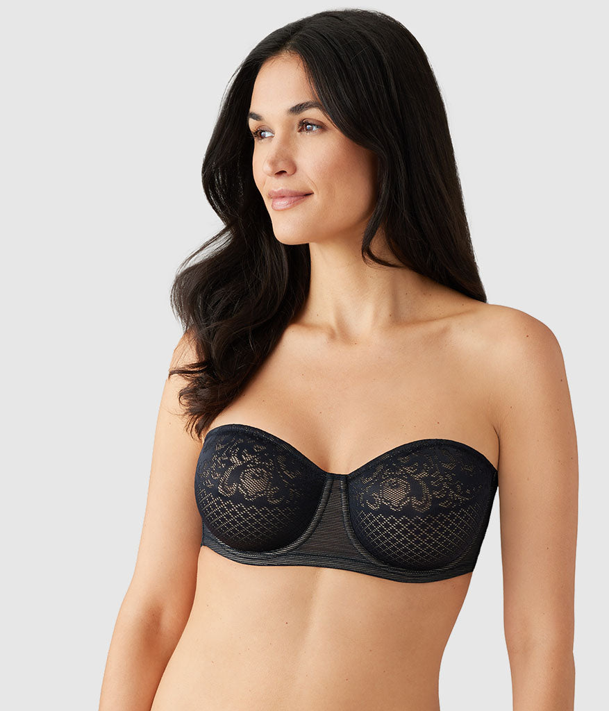 Visual Effects Strapless Minimizer Bra: Black