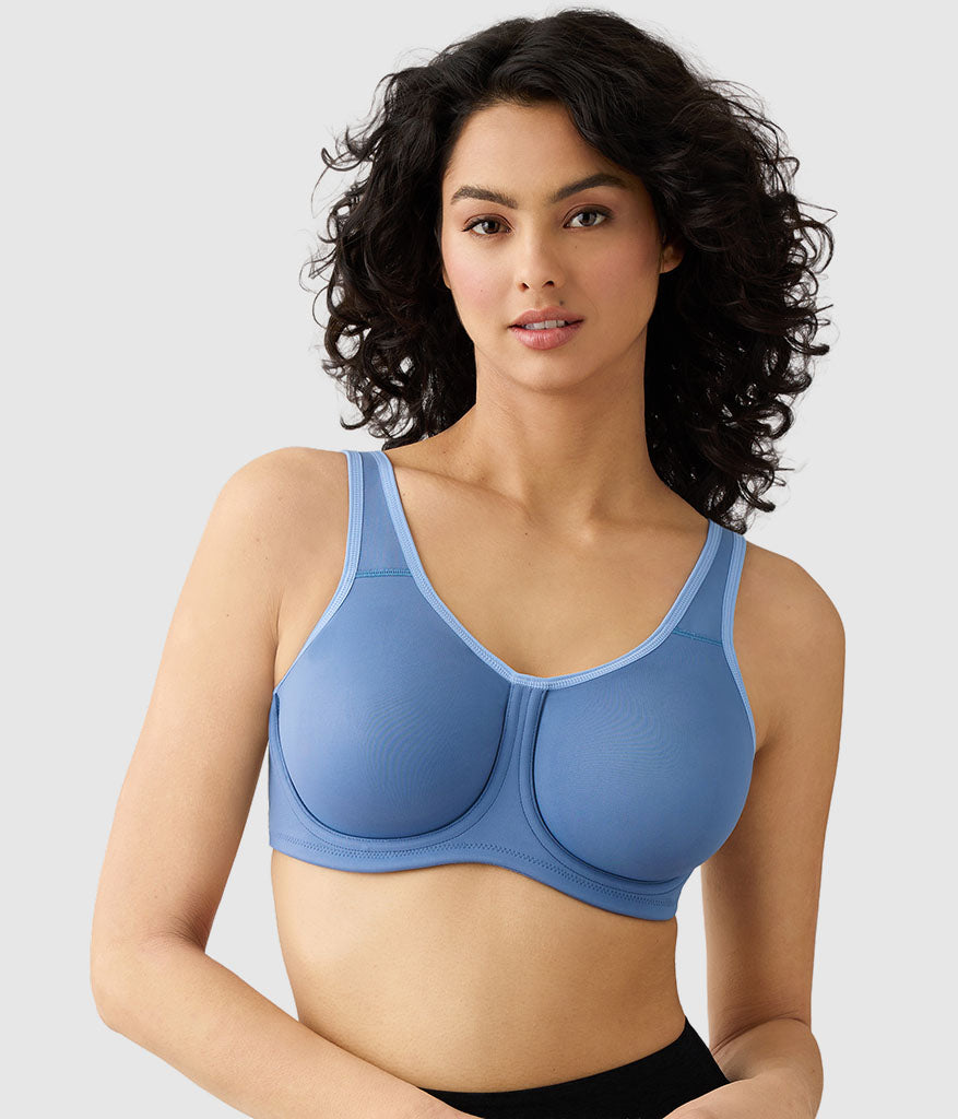Simone Sport Underwire Bra: Blue Horizon