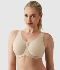 Simone Sport Underwire Bra: Sand