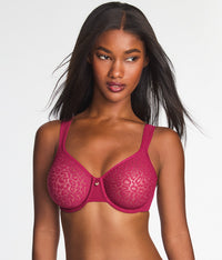 High Bar™ Underwire Bra: Red Plum