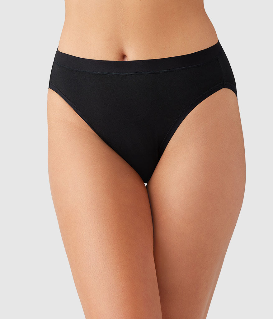 Understated Cotton Hi-Cut: Black