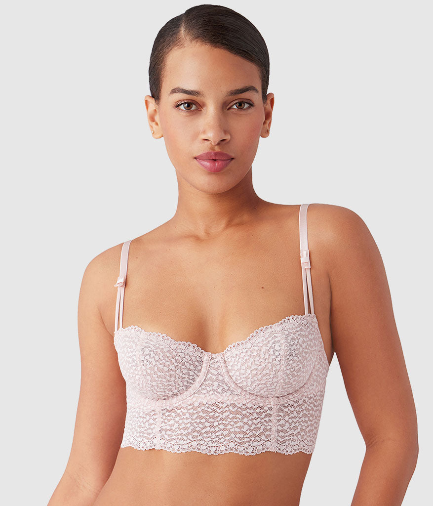 Untamed Demi Longline Bra: Rose Smoke