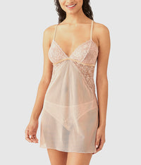 Lace Encounter Chemise: Rose Smoke