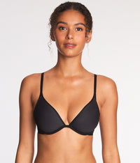 Full Transparency Plunge T-shirt Bra: Night