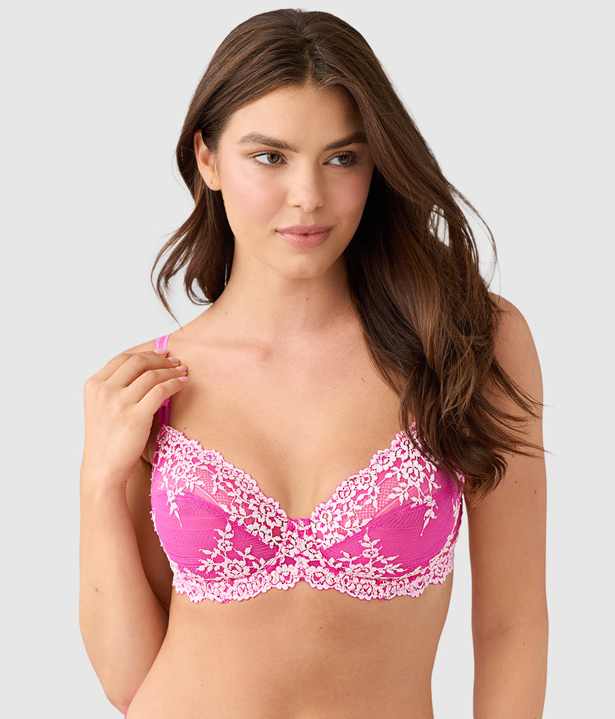 Embrace Lace®  Underwire Bra: Wild Azalea/Cradle Pink