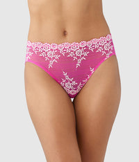 Embrace Lace® Hi-Cut: Wild Azalea/Cradle Pink