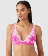 Embrace Lace® Wire Free Bralette: Wild Azalea/Cradle Pink