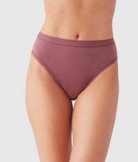 Understated Cotton Hi-Cut: Rose Brown