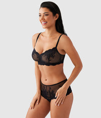 Vivid Attraction Bralette: Black