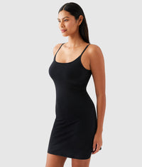 Understated Cotton Chemise: Black