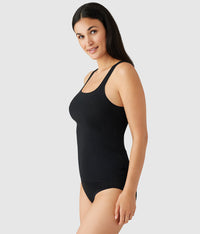 Understated Cotton Tank: Black