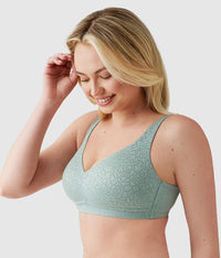 Inside Job™  Wire Free Bra: Iceberg Green