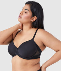 Ultimate Side Smoother Underwire T-Shirt Bra: Black