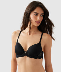 Vivid Attraction T-Shirt Bra: Black