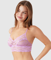 Lace Kiss Bralette: Smoky Grape