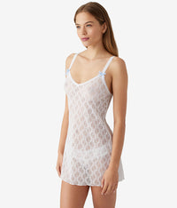 Lace Kiss Chemise: White