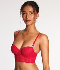 Untamed Demi Longline: Lipstick Red