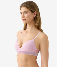 Room Service Wire Free T-Shirt Bra: Pink Nectar