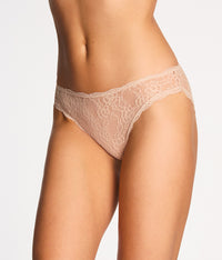 Effortlessly Lace Hi-Leg: Au Natural