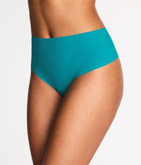 b.bare Hi-Waist Thong: Deep Lake