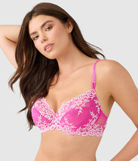 Embrace Lace®  Underwire Bra: Wild Azalea/Cradle Pink