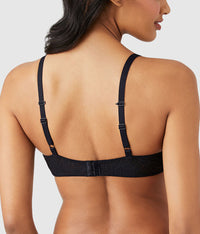 Halo Lace Underwire Bra: Black