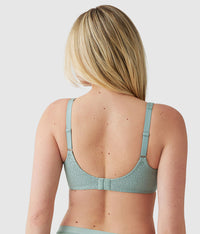 Inside Job™  Wire Free Bra: Iceberg Green