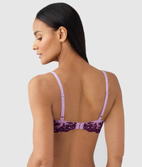 Embrace Lace® T-Shirt Bra: Lavender Sage/Dark Purple
