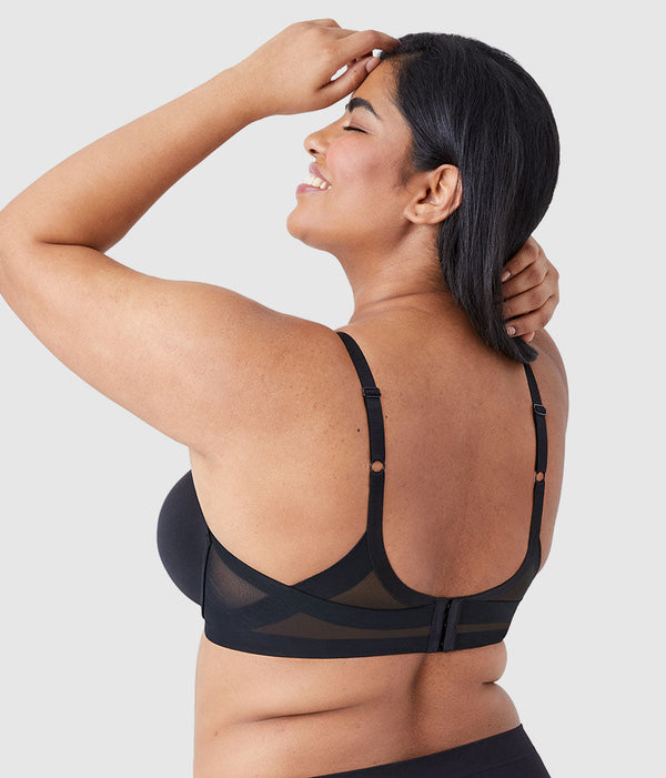 Ultimate Side Smoother Underwire T-Shirt Bra: Black