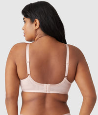 Retro Chic Full Figure Underwire Bra: Rose Dust