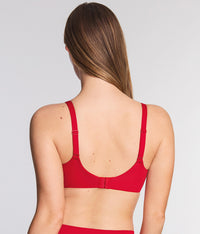 Perfect Primer Full Figure Underwire Bra: Grandalia Red