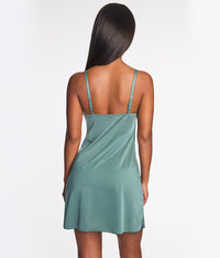 Modern Affair Chemise: Silver Pine/Black
