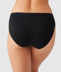 Understated Cotton Bikini: Black