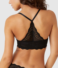 Inspired Eyelet Front Close T-Shirt Bra: Night