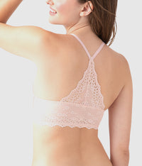 Inspired Eyelet Front Close T-Shirt Bra: Rose Smoke