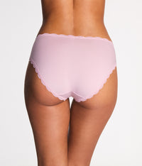Inspired Eyelet Hi Leg: Dusk Pink