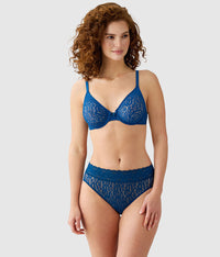 Halo Lace Underwire Bra: Poseidon