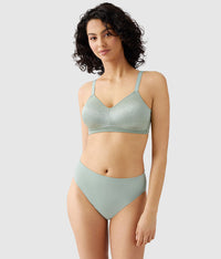 Back Appeal® Wire Free Bra: Iceberg Green