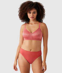 Back Appeal® Wire Free Bra: Mineral Red