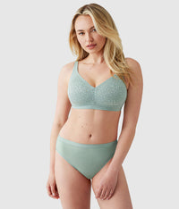 Inside Job™  Wire Free Bra: Iceberg Green