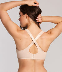 Simone Sport Underwire Bra: Sand