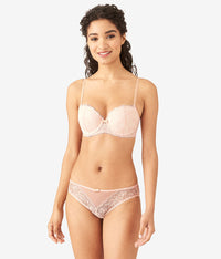 Lace Encounter Contour Bra: Rose Smoke
